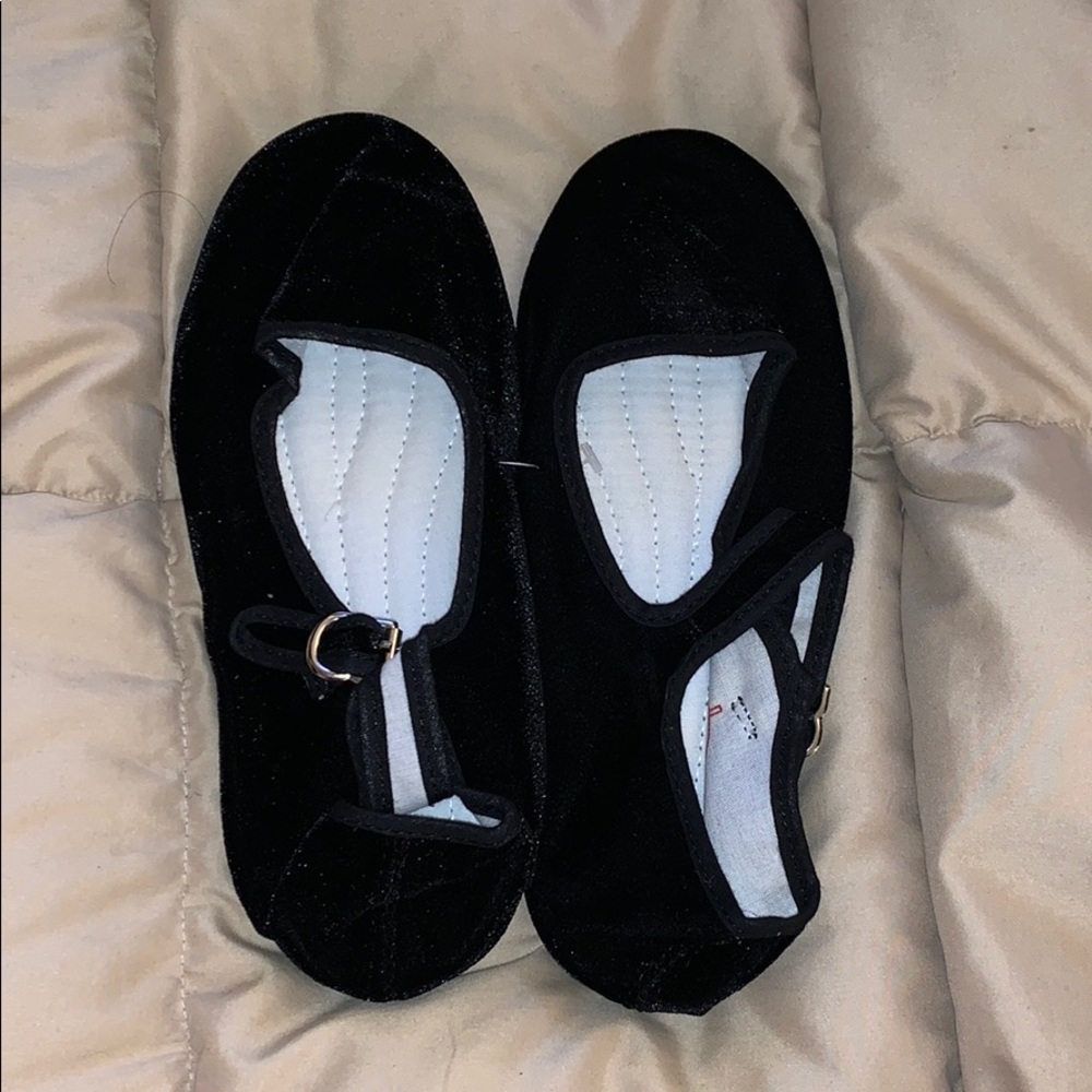 Velvet Mary Janes